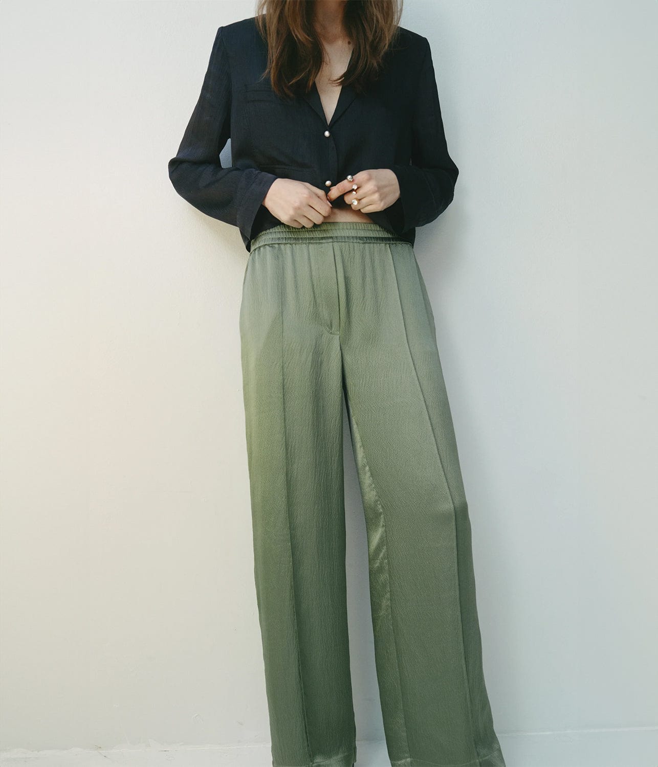 SJC MADE FOR TRAVEL LAYLA PANT- PARADISE GREEN