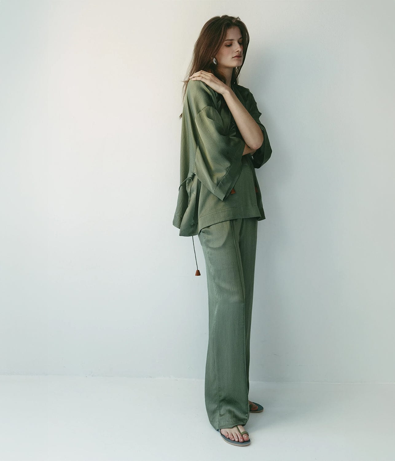 SJC MADE FOR TRAVEL LAYLA PANT- PARADISE GREEN