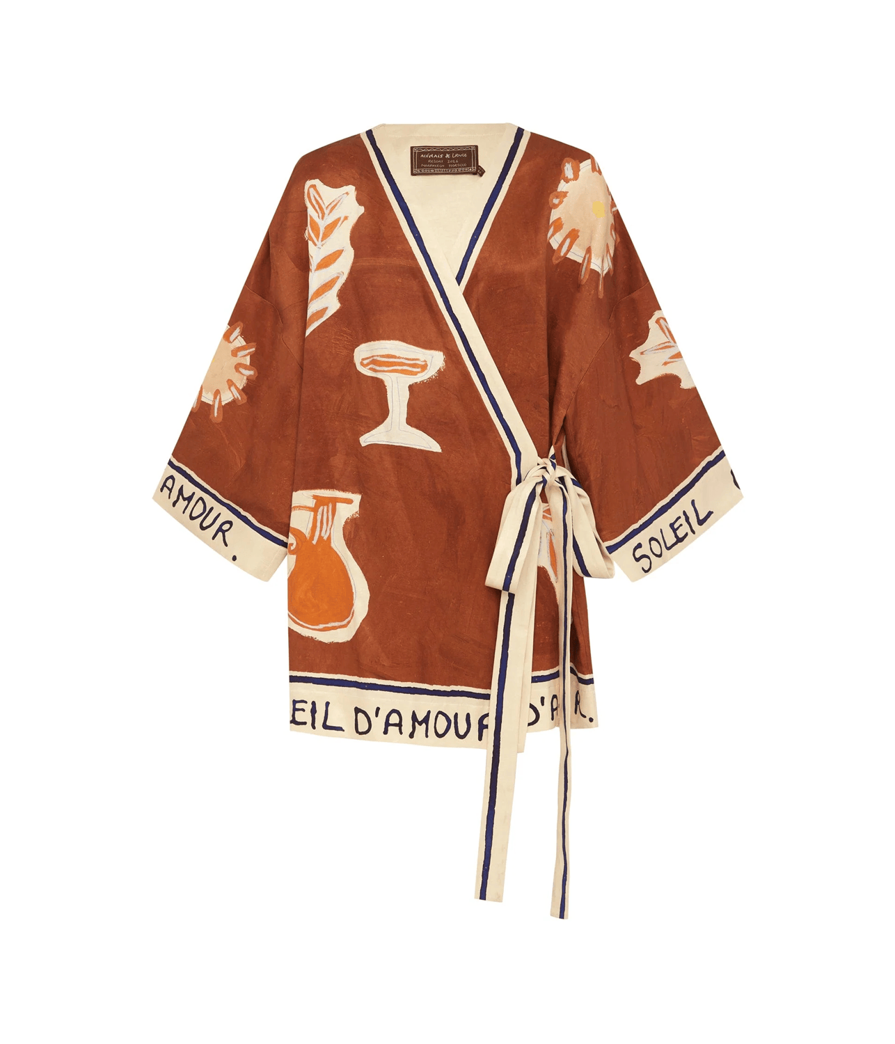 SOLEIL D'AMOUR WRAP MINI DRESS | ALEMAIS ALEMAIS SOLEIL D'AMOUR WRAP MINI DRESS