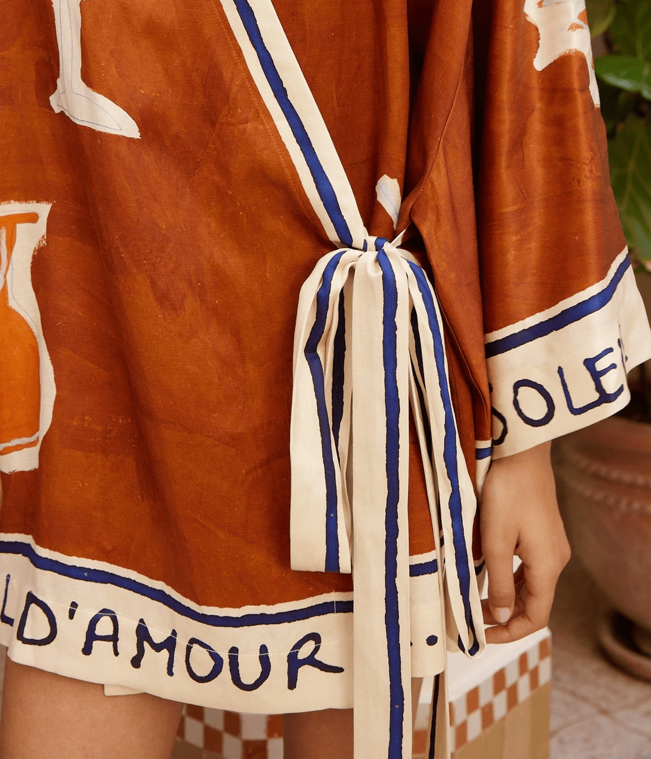 SOLEIL D'AMOUR WRAP MINI DRESS | ALEMAIS ALEMAIS SOLEIL D'AMOUR WRAP MINI DRESS