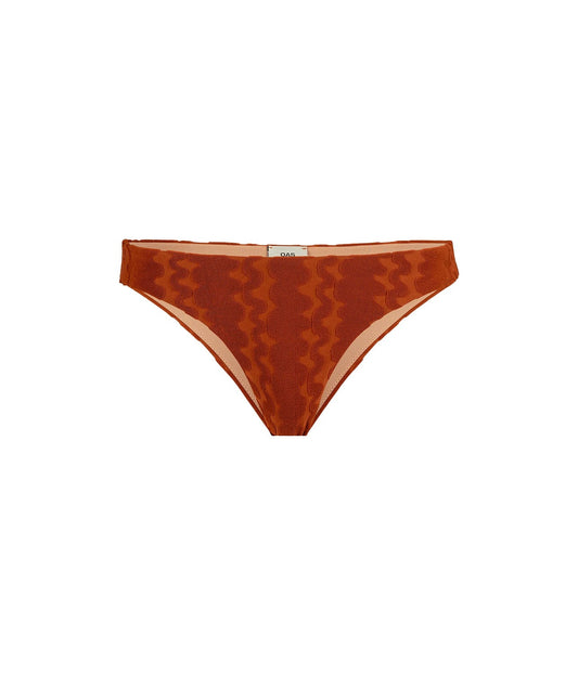 SOLIS BIKINI BOTTOM- TERRATOOA SCRIBBLE | OAS COMPANY |  OAS COMPANY SOLIS BIKINI BOTTOM- TERRACOTTA SCRIBBLE