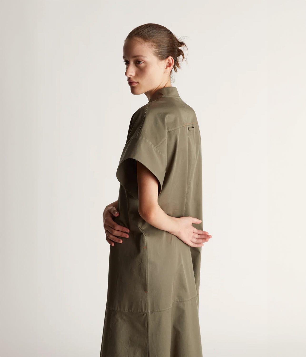 STANLEY MAXI DRESS- KHAKI | LEE MATHEWS |  LEE MATHEWS STANLEY MAXI DRESS- KHAKI