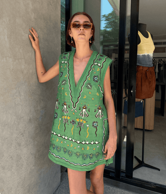 SUN DANCER MINI DRESS | ALEMAIS ALEMAIS SUN DANCER MINI DRESS
