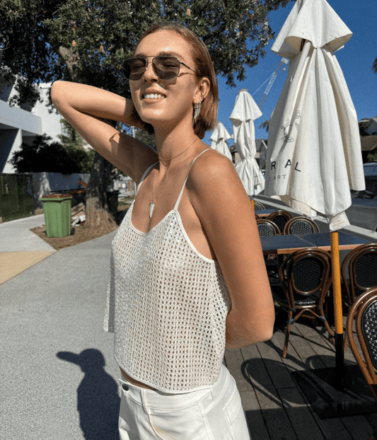 SWING SEQUIN CAMI | IVORY LUXE DE VALENTINA SWING SEQUIN CAMI | IVORY