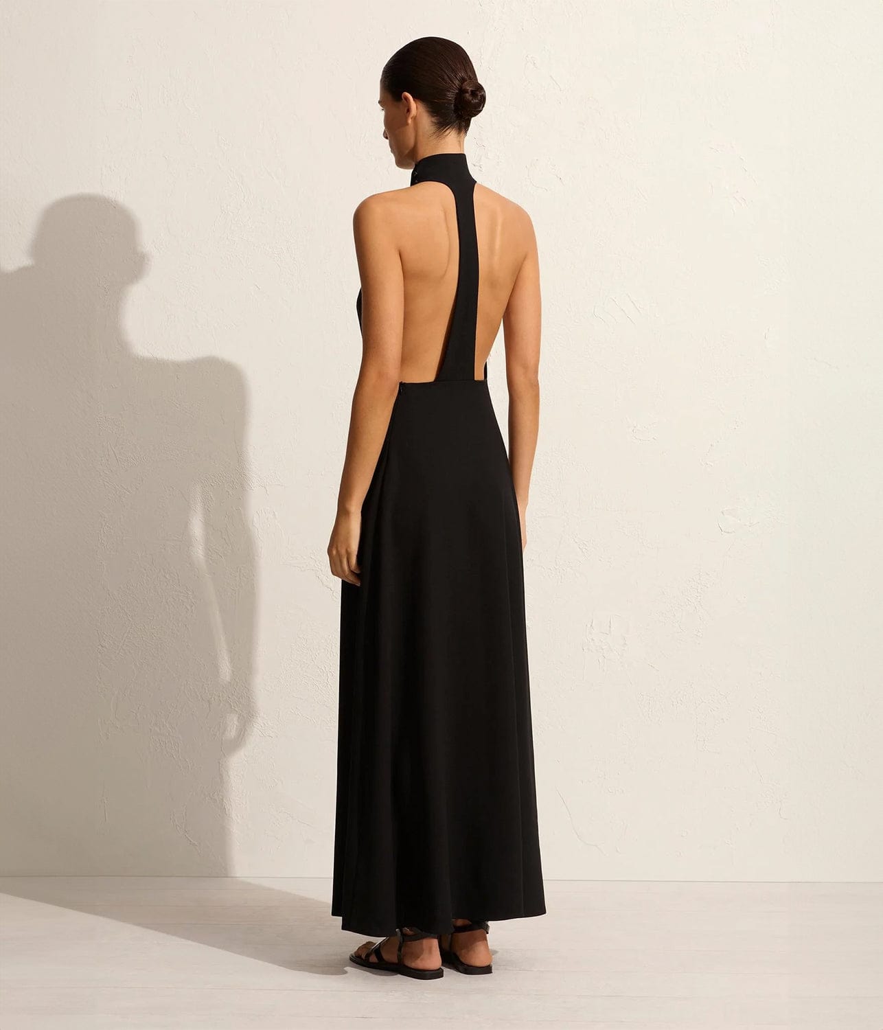 T-BACK MIDI DRESS- BLACK | MATTEAU | MATTEAU T-BACK MIDI DRESS- BLACK