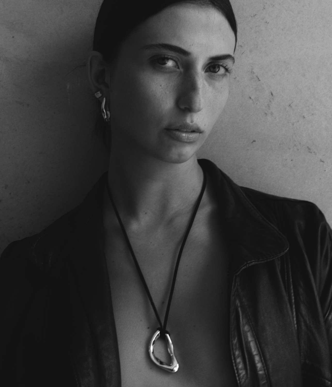 TERRAIN SUEDE CORD NECKLACE: BRASS | STERLING SILVER PLATING | F + H STUDIOS F+H STUDIOS TERRAIN SUEDE CORD NECKLACE: BRASS | STERING SILVER PLATING