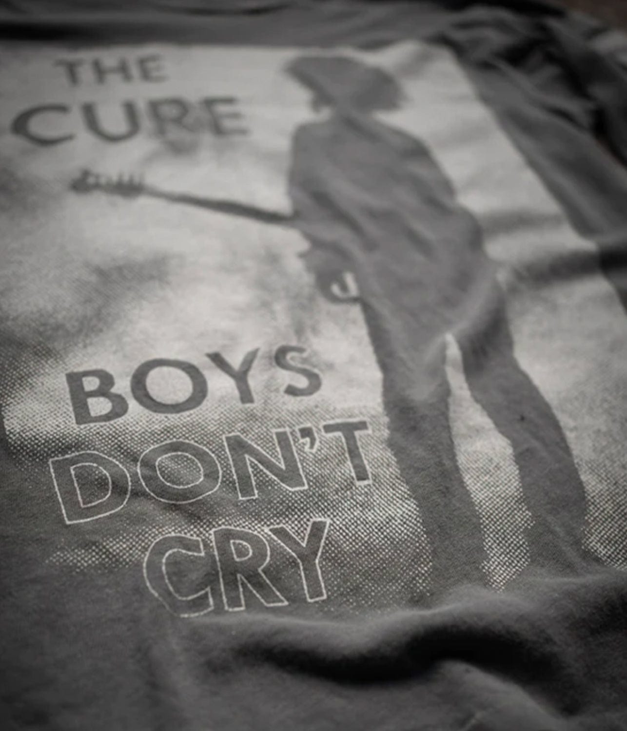 THE CURE BOYS DON'T CRY LONG SLEEVE TEE- COAL | MADE WORN |  MADE WORN THE CURE BOYS DON'T CRY LONG SLEEVE TEE- DUSK