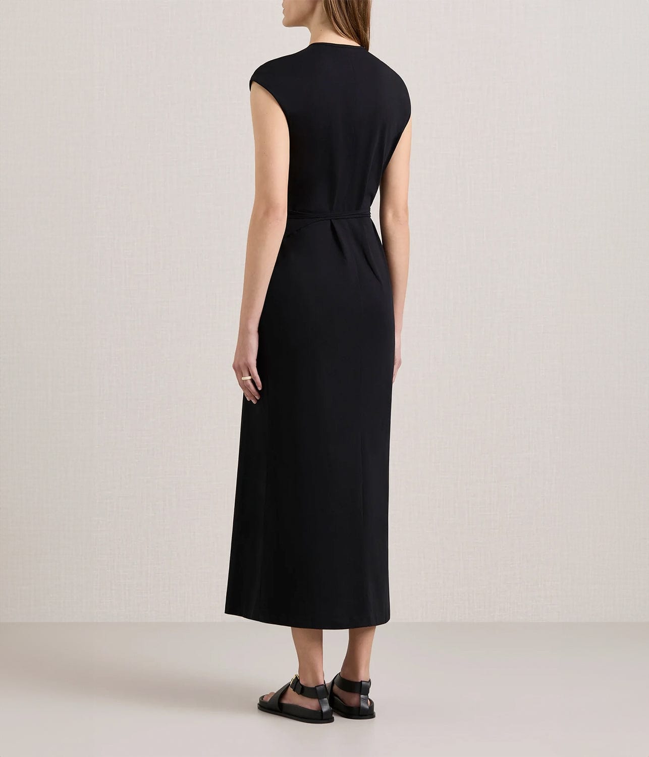 THE LEIGH JERSEY DRESS-  BLACK | A.EMERY |  A.EMERY THE LEIGH JERSEY DRESS-  BLACK