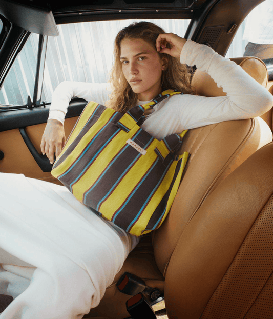 TOTE | BLUSH NOIR | MARKET STUDIOS | PINEAPPLE ZEST MARKETT STUDIO TOTE | PINEAPPLE ZEST