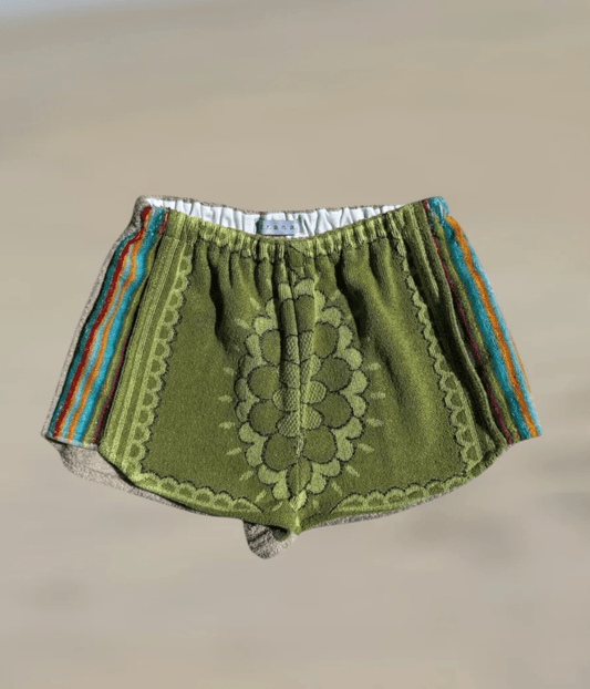 VINTAGE STRIPE SHORT GREEN | ORANA O.R.A.N.A VINTAGE STRIPE SHORT GREEN