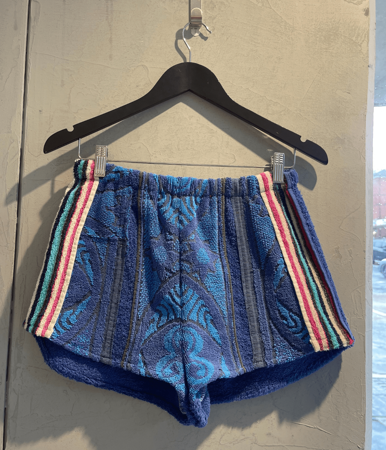 VINTAGE STRIPE SHORT LAPIS | ORANA O.R.A.N.A VINTAGE STRIPE SHORT LAPIS