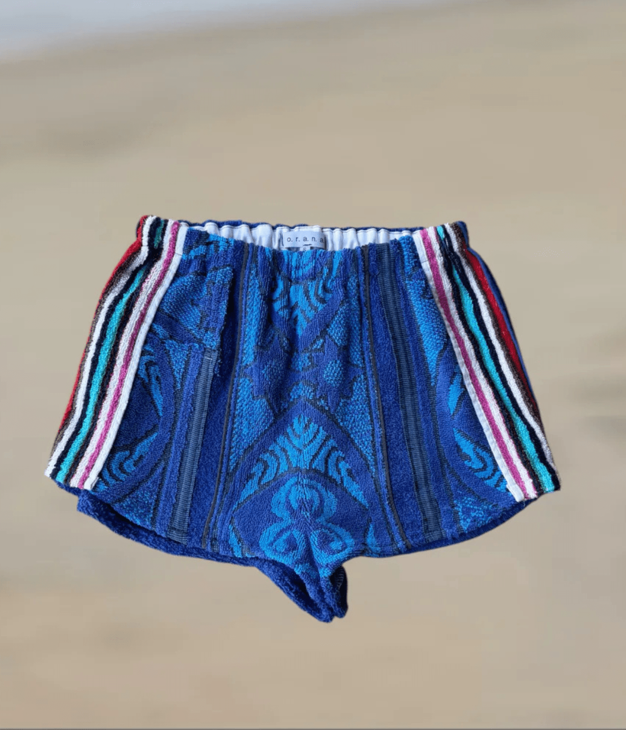 VINTAGE STRIPE SHORT LAPIS | ORANA O.R.A.N.A VINTAGE STRIPE SHORT LAPIS