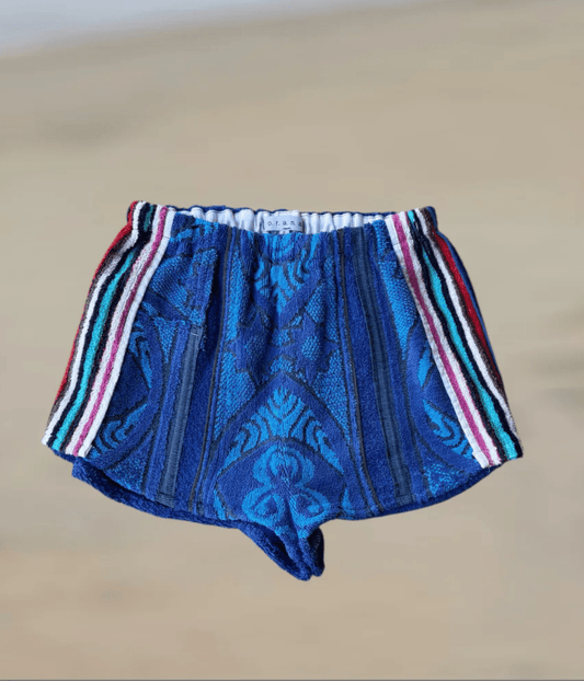 VINTAGE STRIPE SHORT LAPIS | ORANA O.R.A.N.A VINTAGE STRIPE SHORT LAPIS