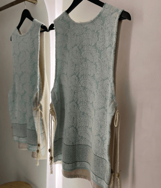 VINTAGE TIE DRESS MINT | ORANA O.R.A.N.A VINTAGE TIE DRESS MINT