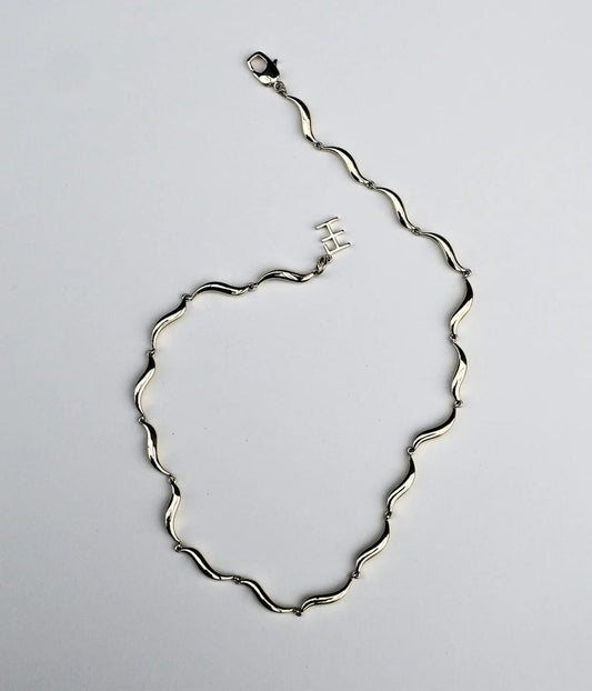 WAVE CHOKER- SILVER | F+H |  F+H WAVE CHOKER- SILVER