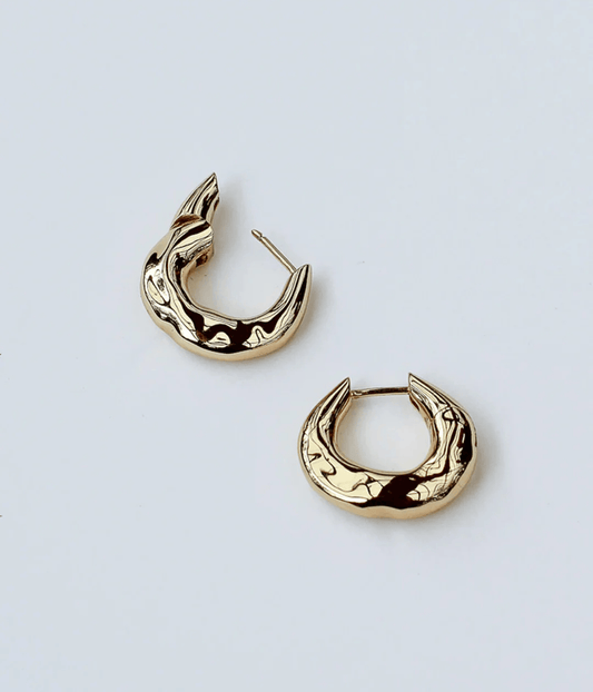 WONKY HOOP EARRINGS | F AND H STUDIOS  F+H WONKY HOOP EARRINGS