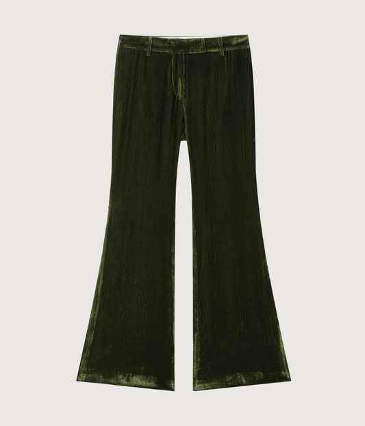 XANDER SILK VELVET CORDUROY PANTS | COURTNEY ZHENG COURTNEY ZHENG XANDER SILK VELVET CORDUROY PANTS