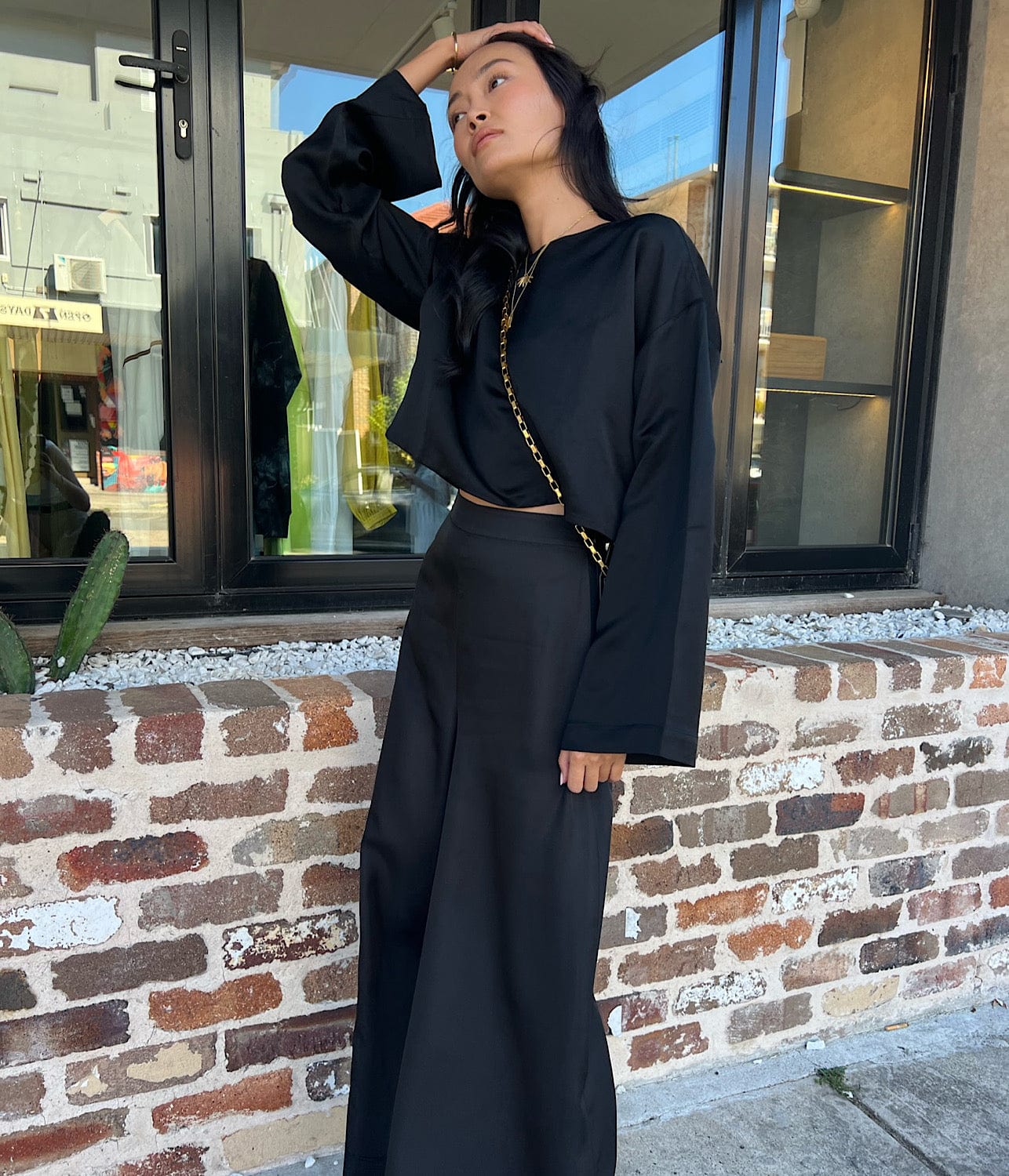 FLORENTINA TOP- BLACK | LEE MATHEWS LEE MATHEWS FLORENTINA TOP- BLACK