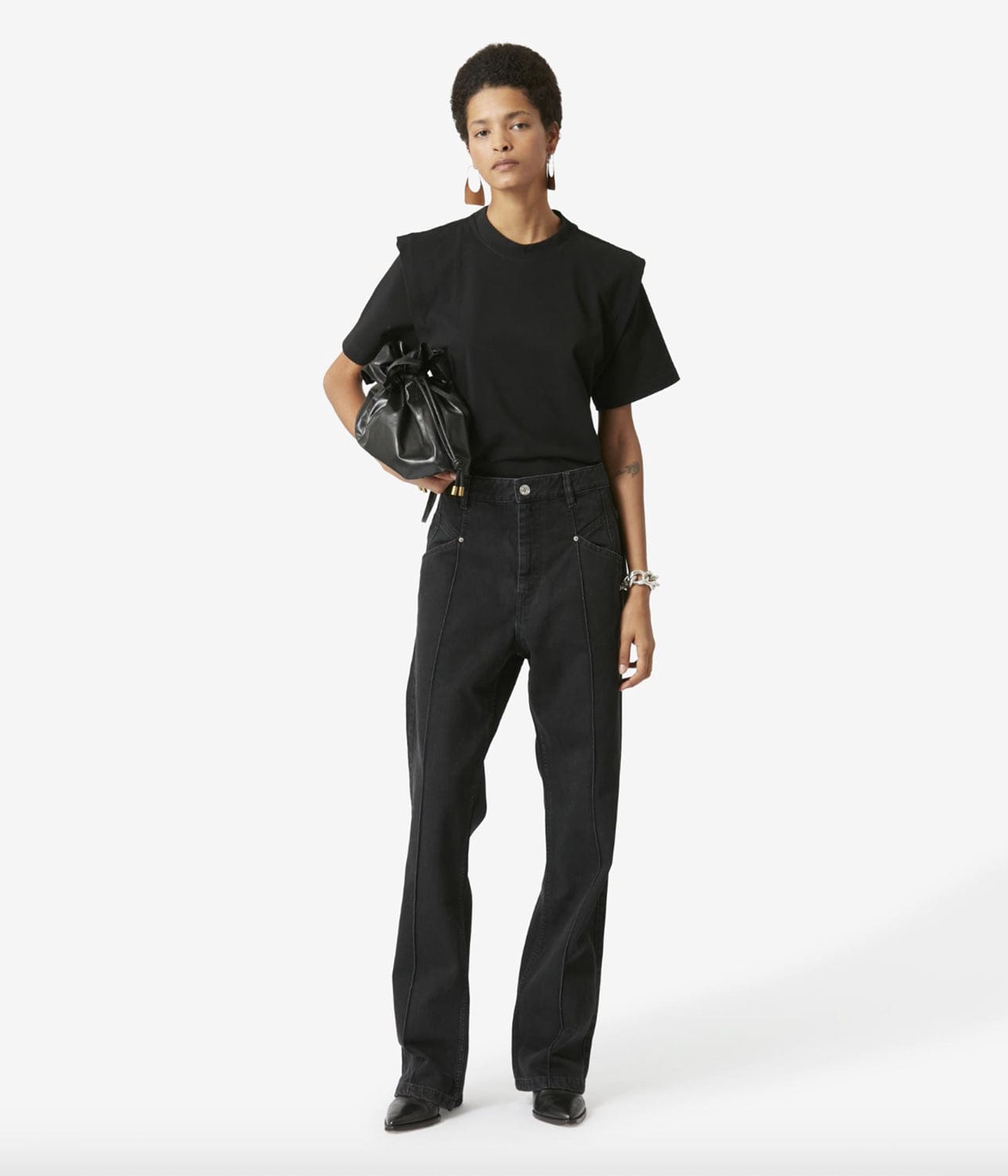 ISABEL MARANT NADEGE PANTS- BLACK