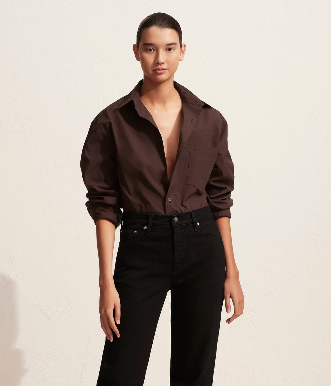 RELAXED SHIRT - CAROB | MATTEAU MATTEAU RELAXED SHIRT - CAROB