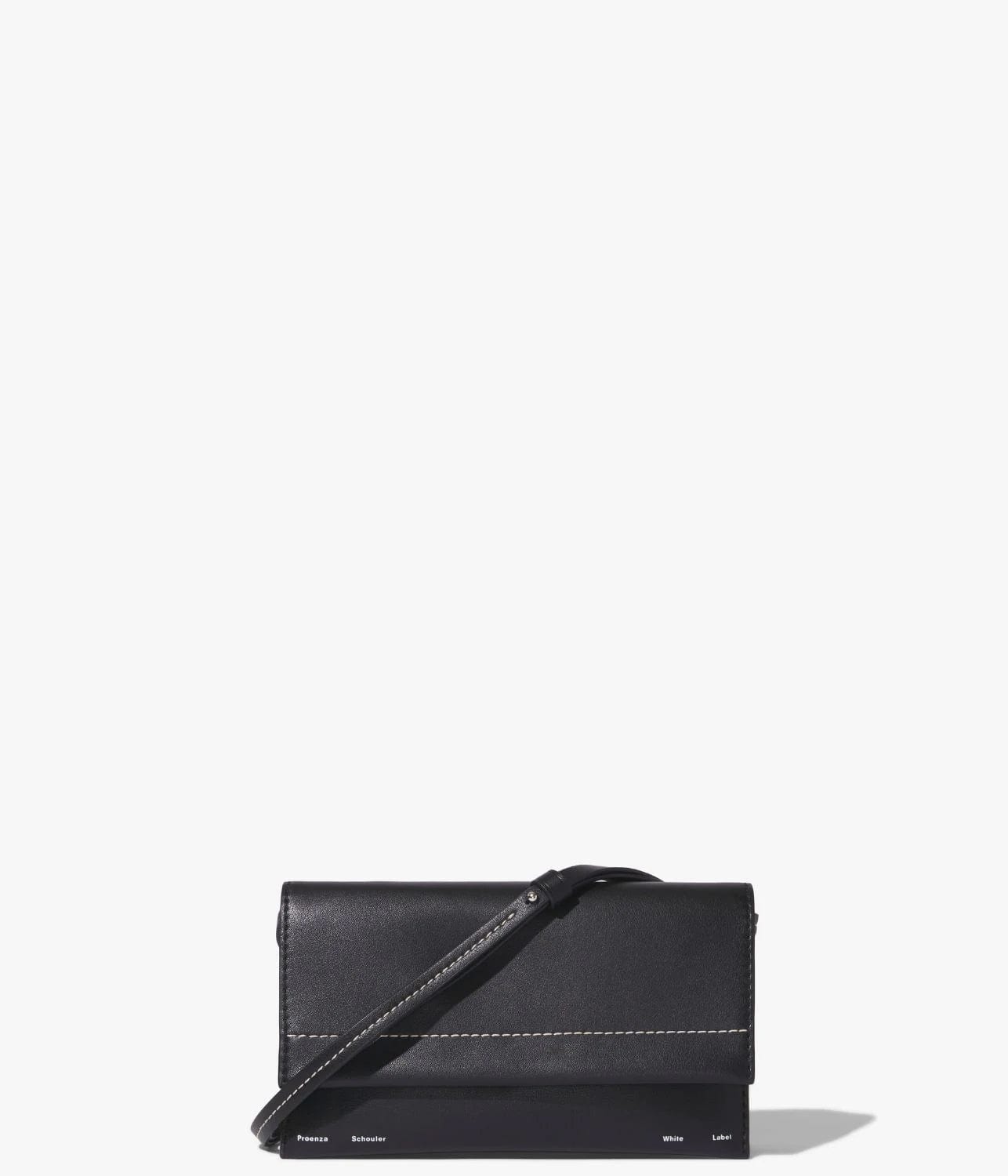 SMALL ACCORDION FLAP BAG-BLACK | PROENZA SCHOULER WHITE LABEL |  PROENZA SCHOULER WHITE LABEL SMALL ACCORDION FLAP BAG-BLACK