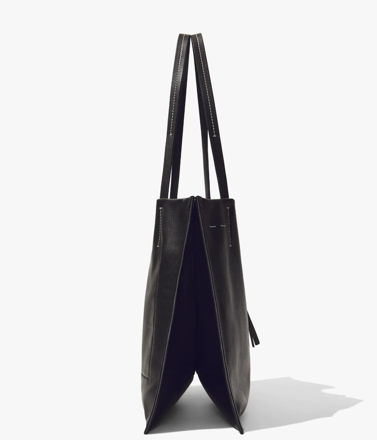TWIN NAPPA TOTE- BLACK | PROENZA SCHOULER WHITE LABEL | PROENZA SCHOULER WHITE LABEL TWIN NAPPA TOTE- BLACK
